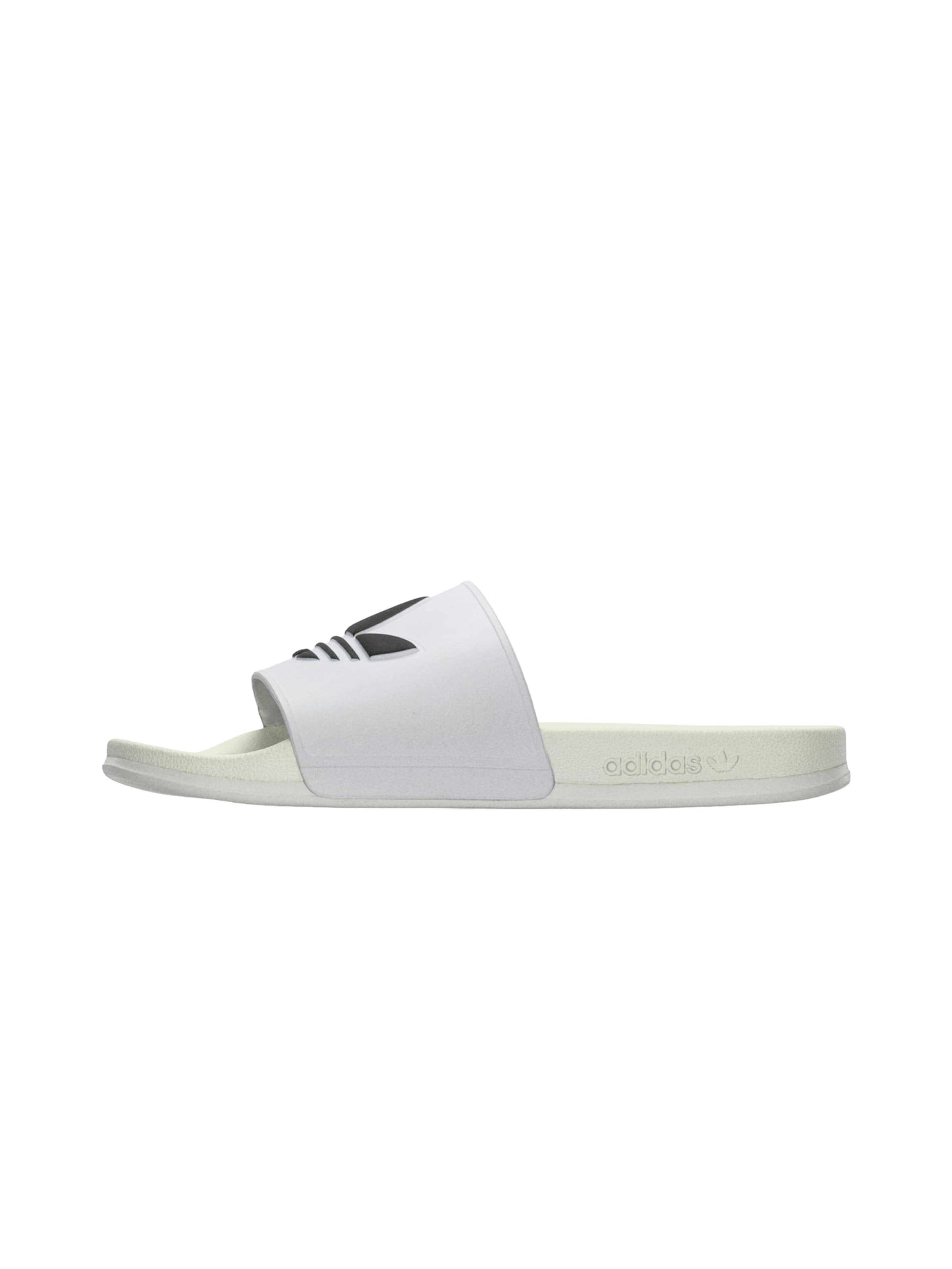 ADIDAS ORIGINALS Pantolette 'ADILETTE' in schwarz / weiß, Produktansicht