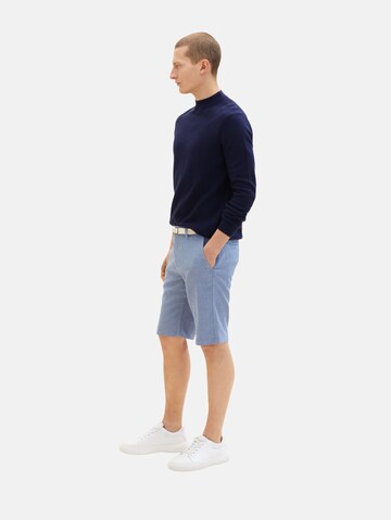 Coupe slim Pantalon chino TOM TAILOR en bleu