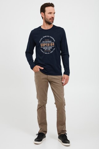 FQ1924 Longsleeve 'RIKARD' in Blau