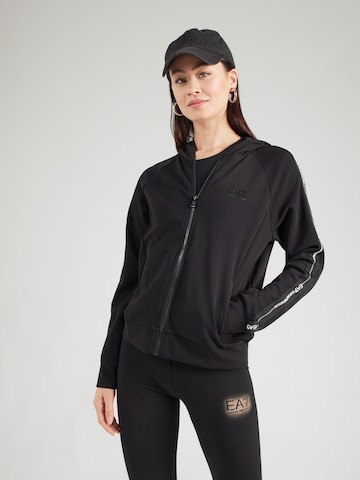 melns EA7 Emporio Armani Sportiska jaka: no priekšpuses