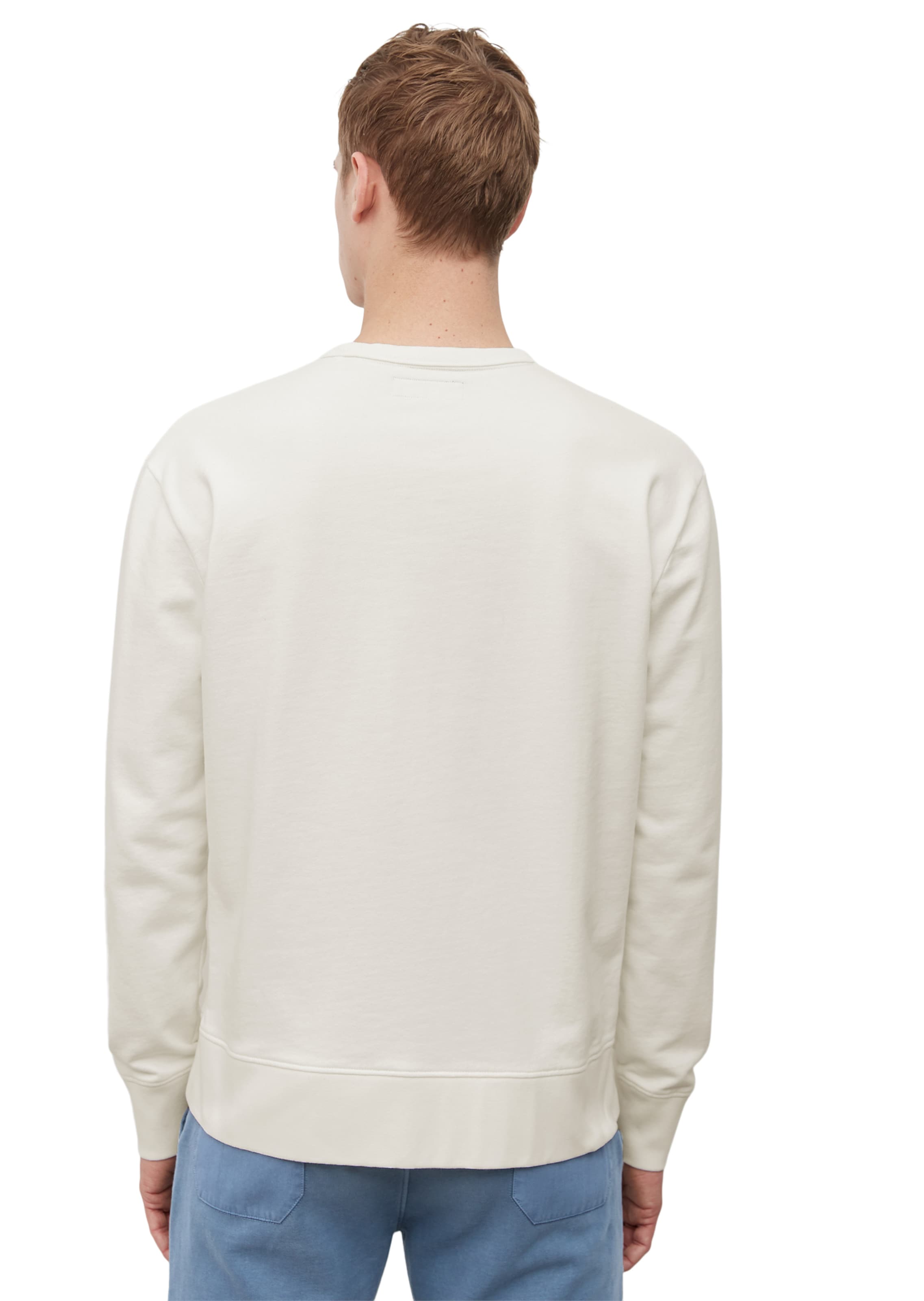 Männer Große Größen Marc O'Polo Sweatshirt in Weiß - PV86243