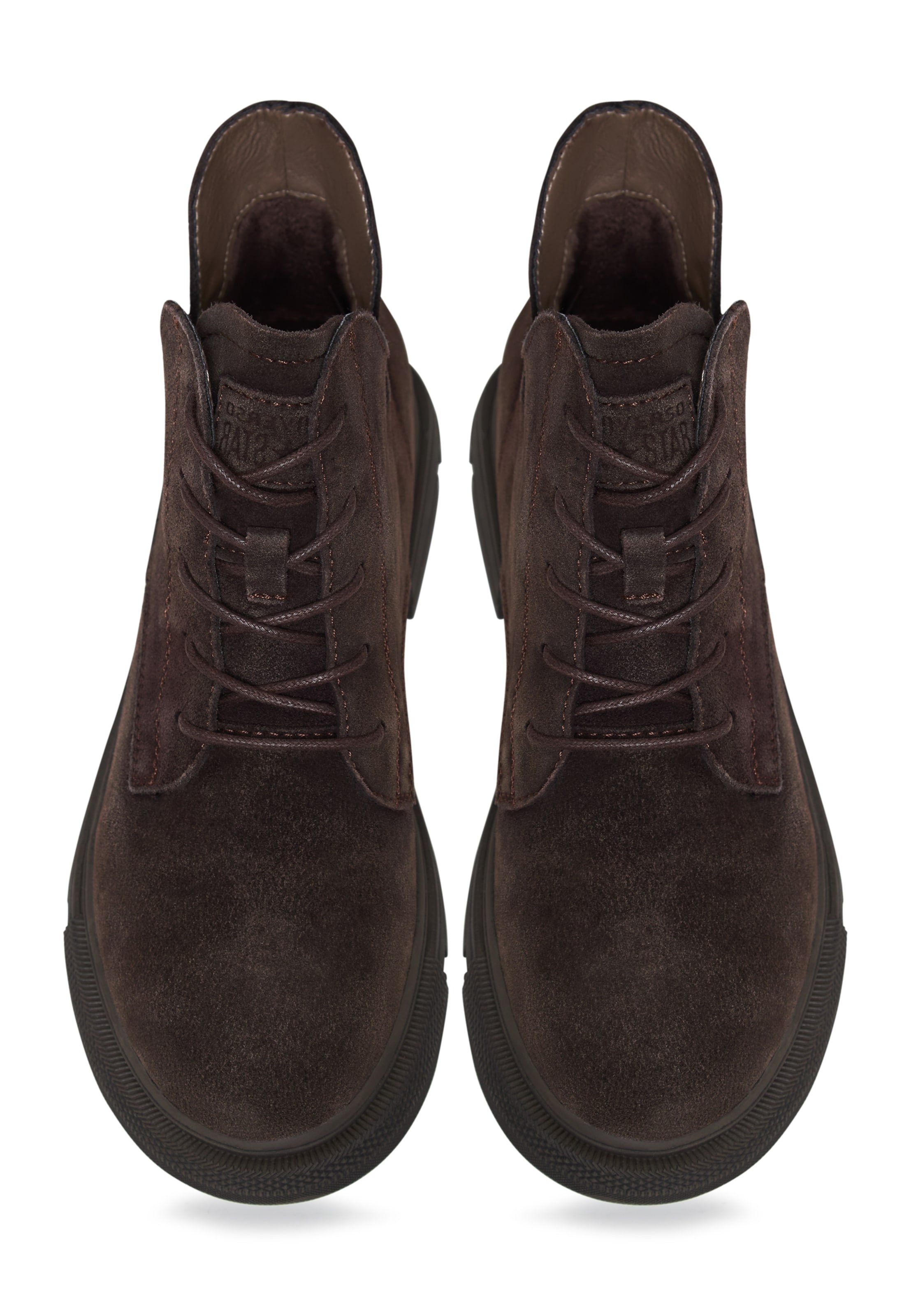 CESARE GASPARI Lace-up bootie in Brown