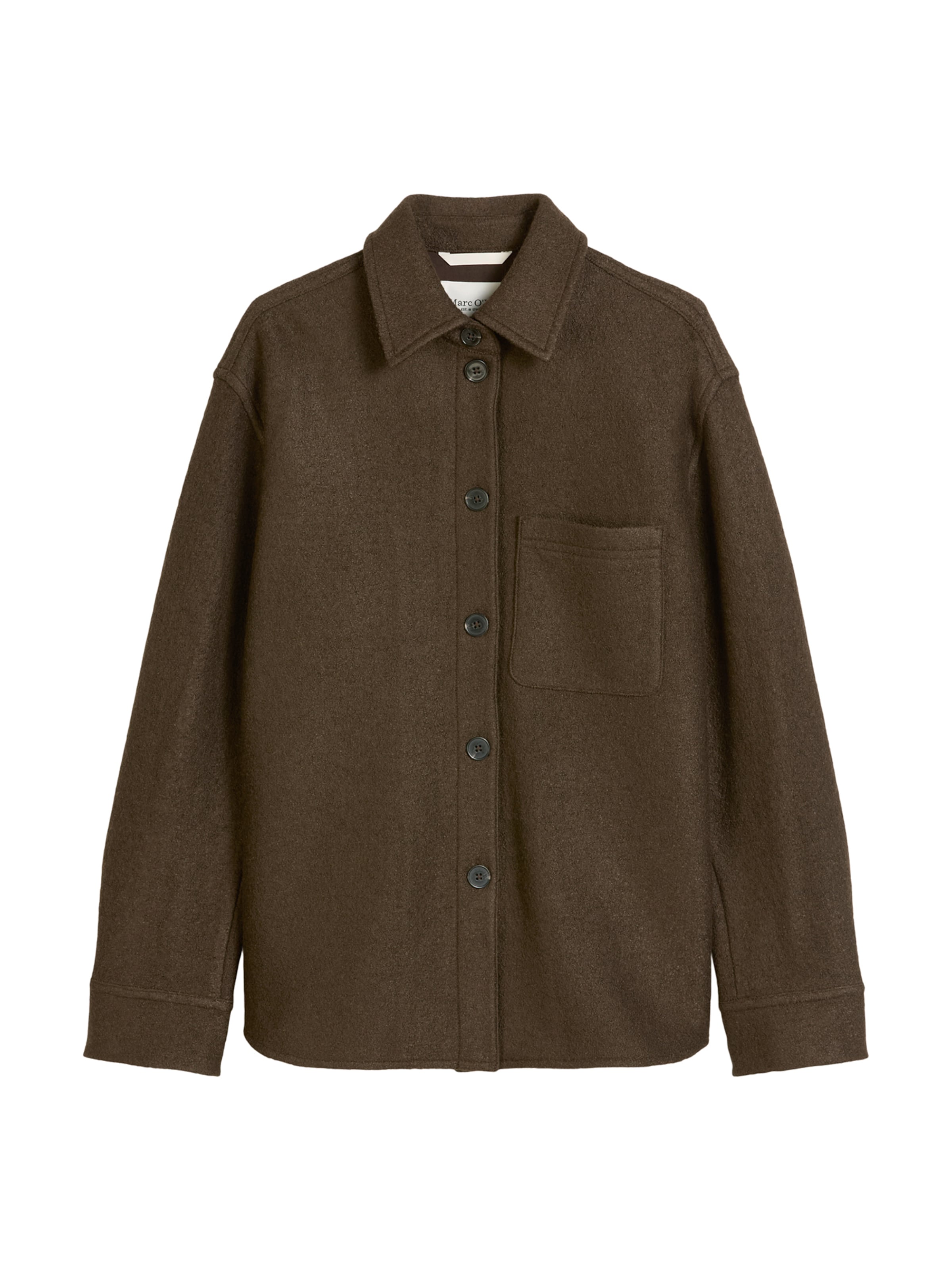 Marc O'Polo Φθινοπωρινό και ανοιξιάτικο μπουφάν σε καφέ: μπροστά