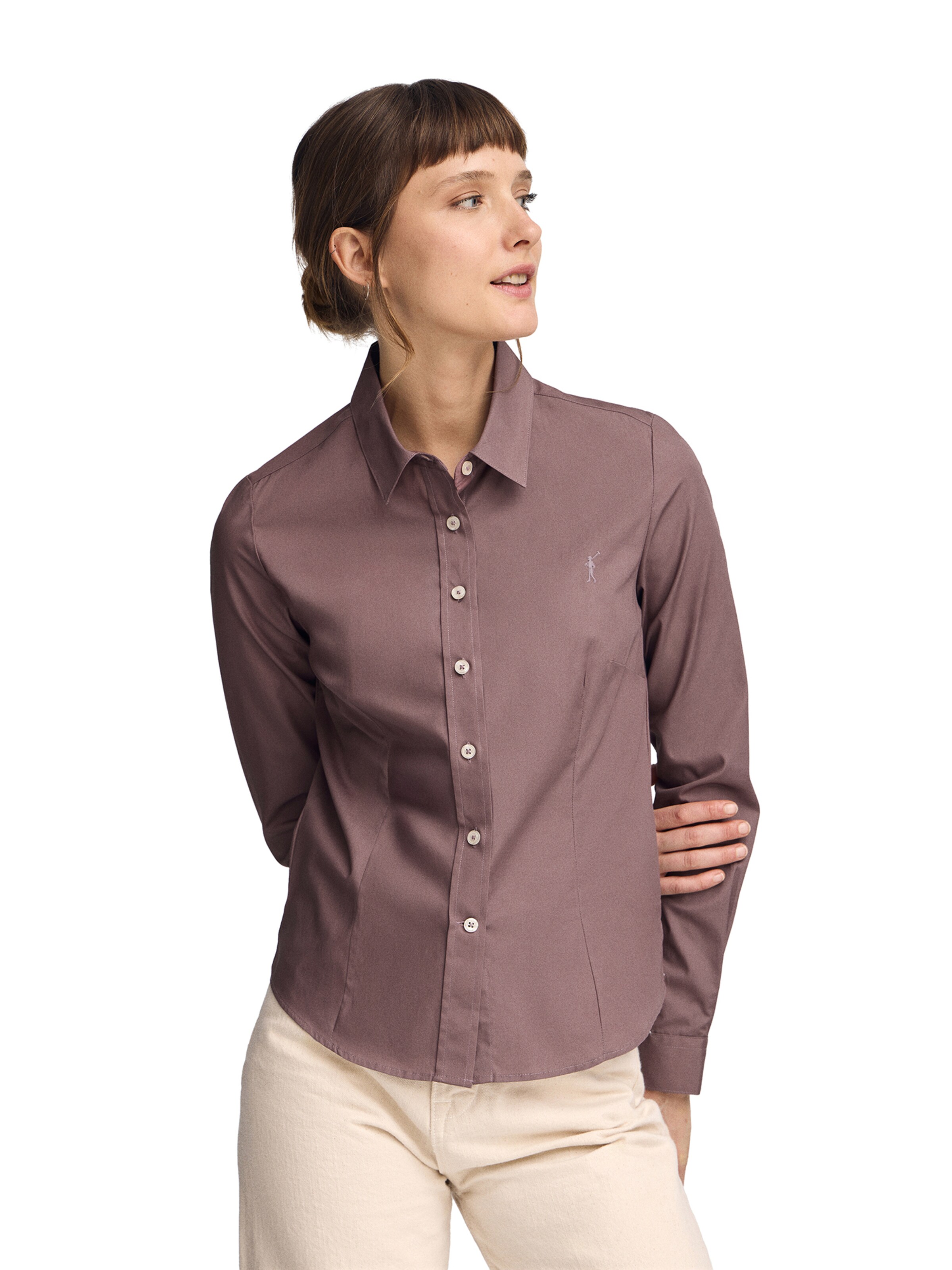Polo Club Bluse in Grau: Vorderseite