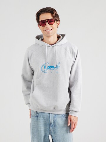 Woodbird Sweatshirt 'Paw Curb' i grå: forside