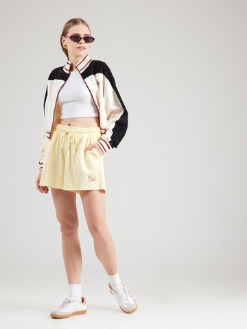 ONLY Loose fit Trousers 'ONLMINNA' in Yellow