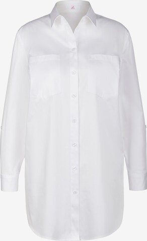 Emilia Lay Blouse in White: front