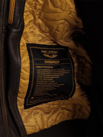 Giacca di mezza stagione 'Snowprop leather jacket' di PME Legend in marrone
