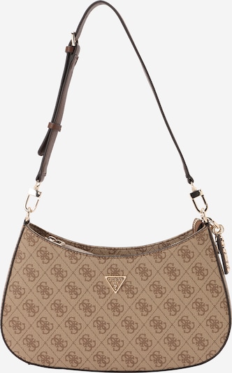 GUESS Olkalaukku 'NOELLE II TOP ZIP SHOULDER BAG' värissä ruskea / vaaleanruskea, Tuotenäkymä