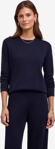 FALKE Pullover 'Pure Merino Wool' in Blau: Vorderseite