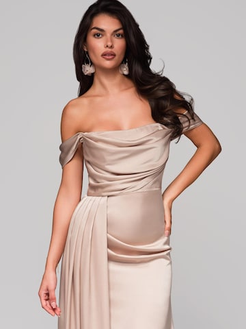 Ombre Evening dress in Beige