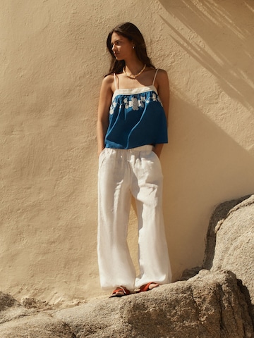 Wide leg Pantaloni di Bhoem in beige