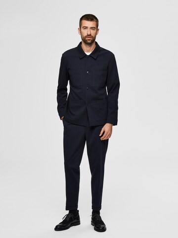 SELECTED HOMME Regular fit Between-Season Jacket 'Jim' in Blue