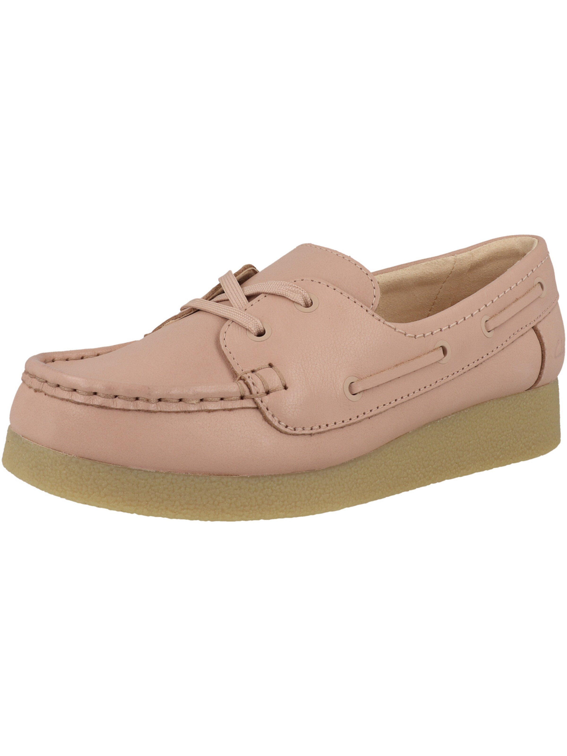 Mocassin 'Wallabee Evo Sea' CLARKS en rose : devant