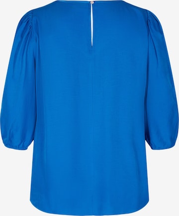 Camicia da donna 'XLASI' di Zizzi in blu