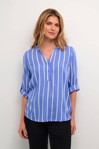 Kaffe Blouse 'Stridy' in Blauw: voorkant