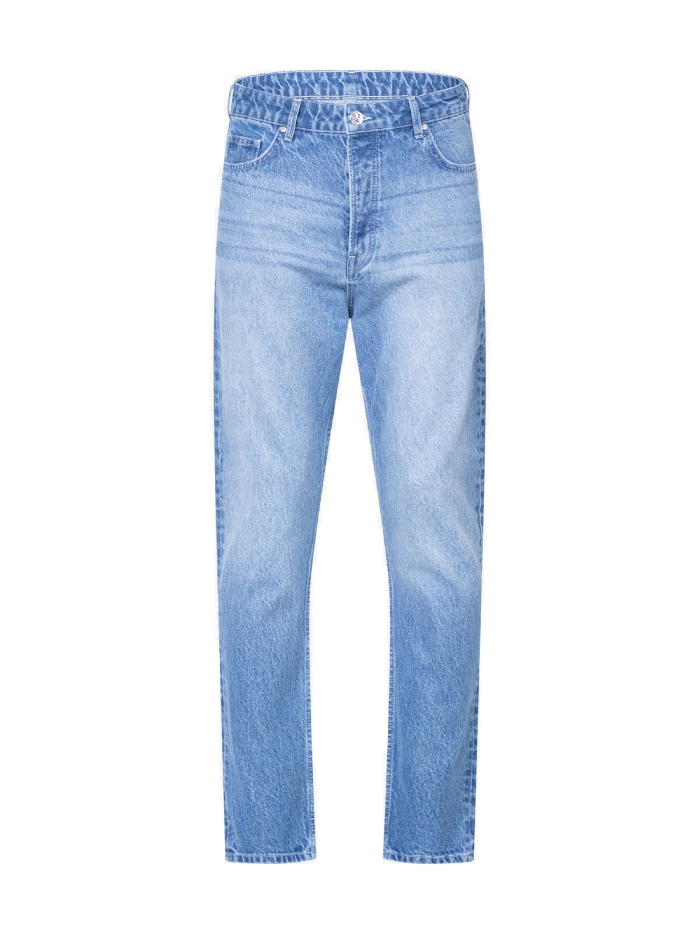 YVZ Denim Tapered Jeans 'Uranus' in Blue: front