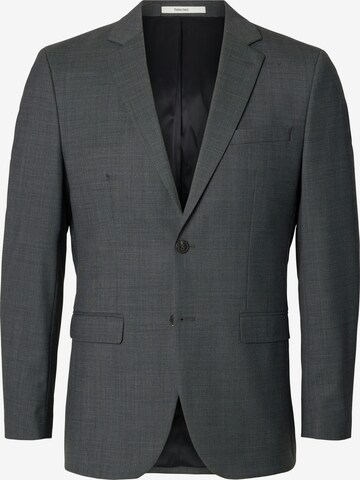 Veste de costume 'SLHTHEO' SELECTED en gris : devant