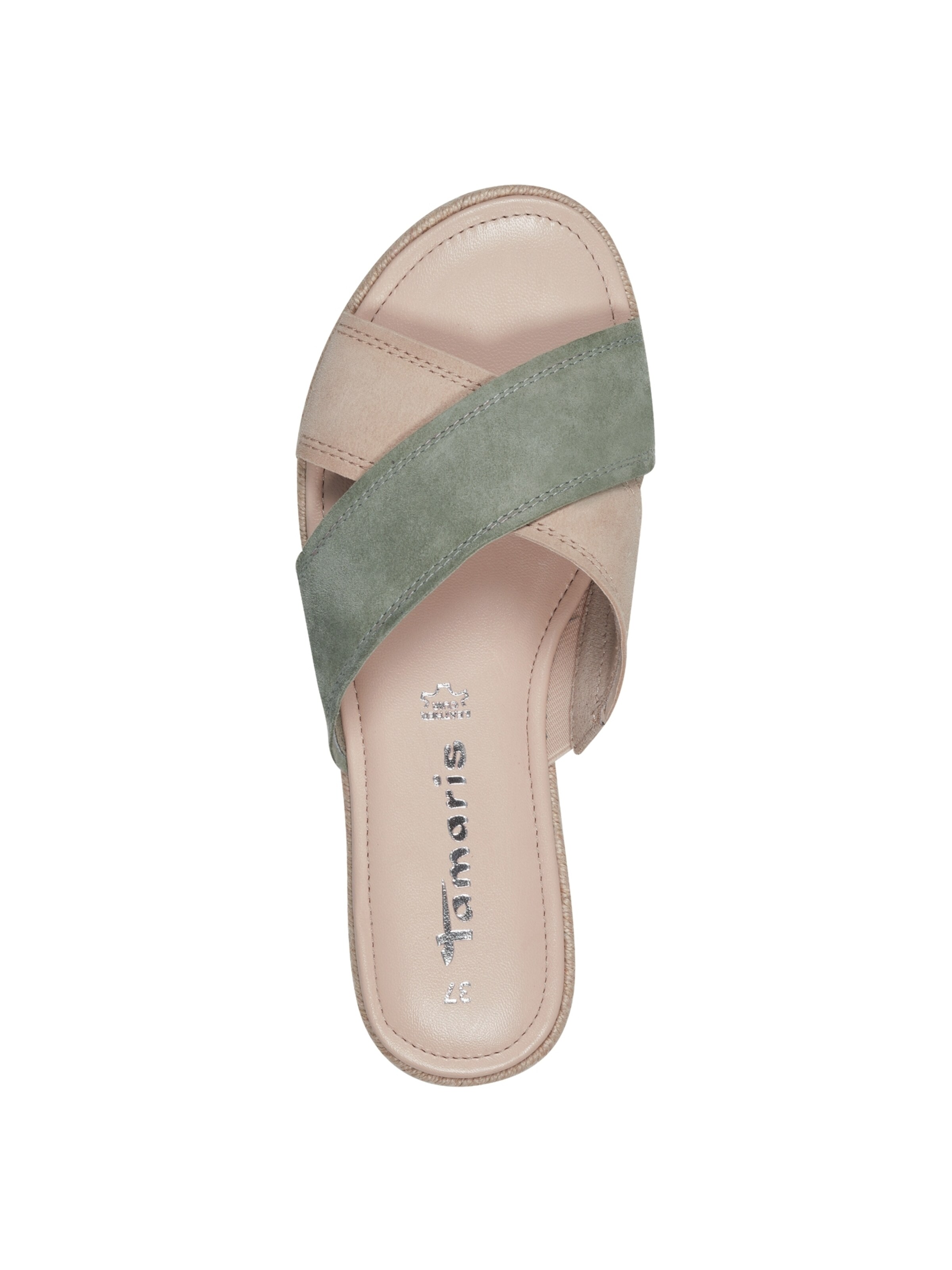 Tamaris Pantolette in Grün