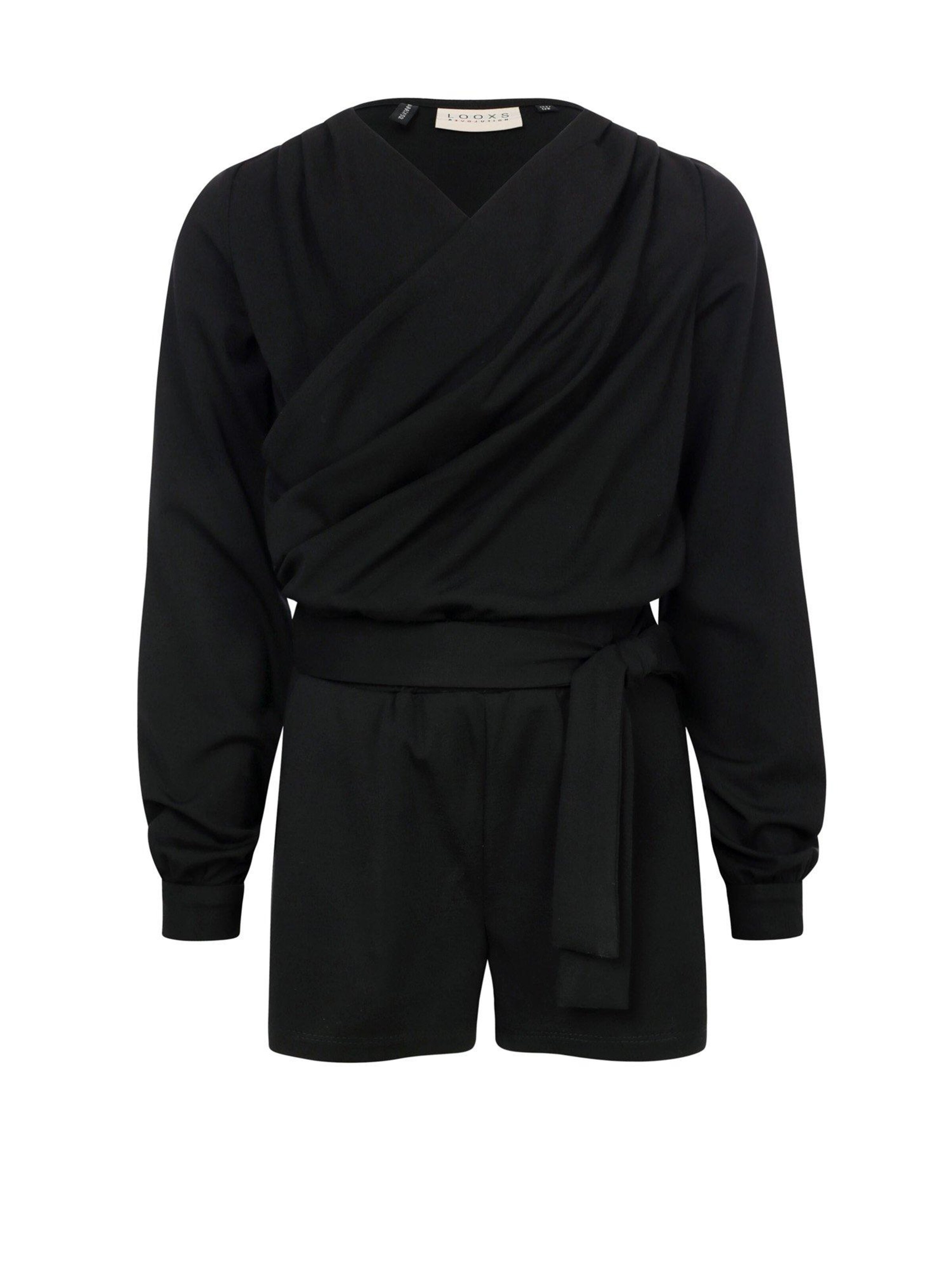 Looxs Revolution Overall in Zwart: voorkant