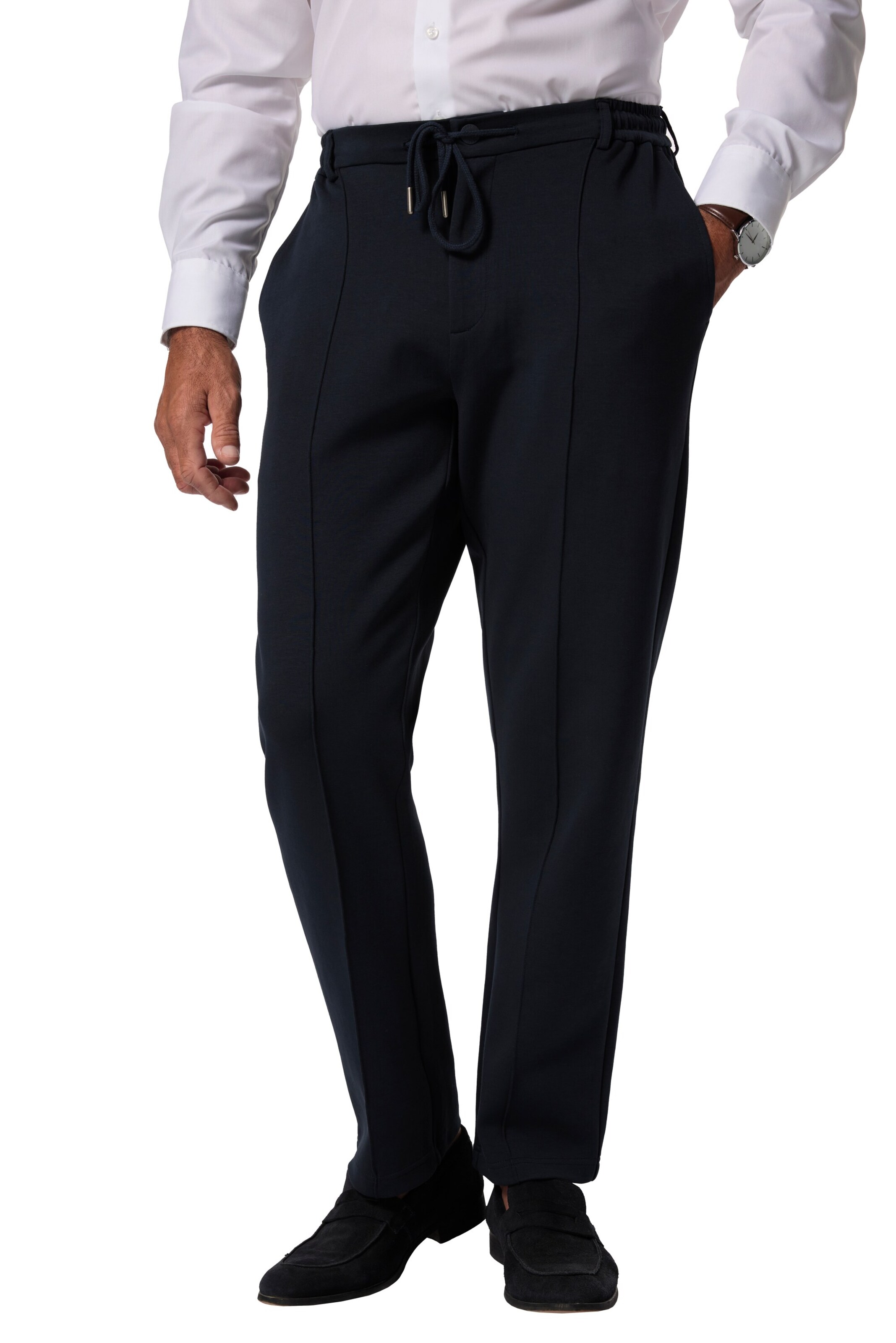 JP1880 Regular Trousers in Black: front