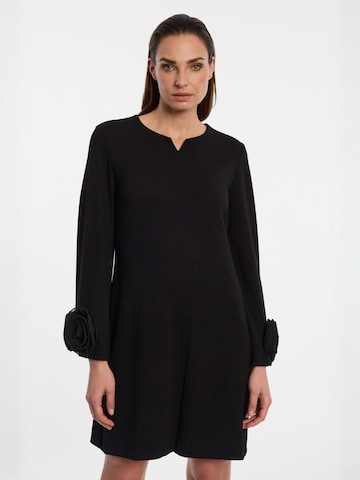 Robe ' Evela ' Ana Alcazar en noir : devant