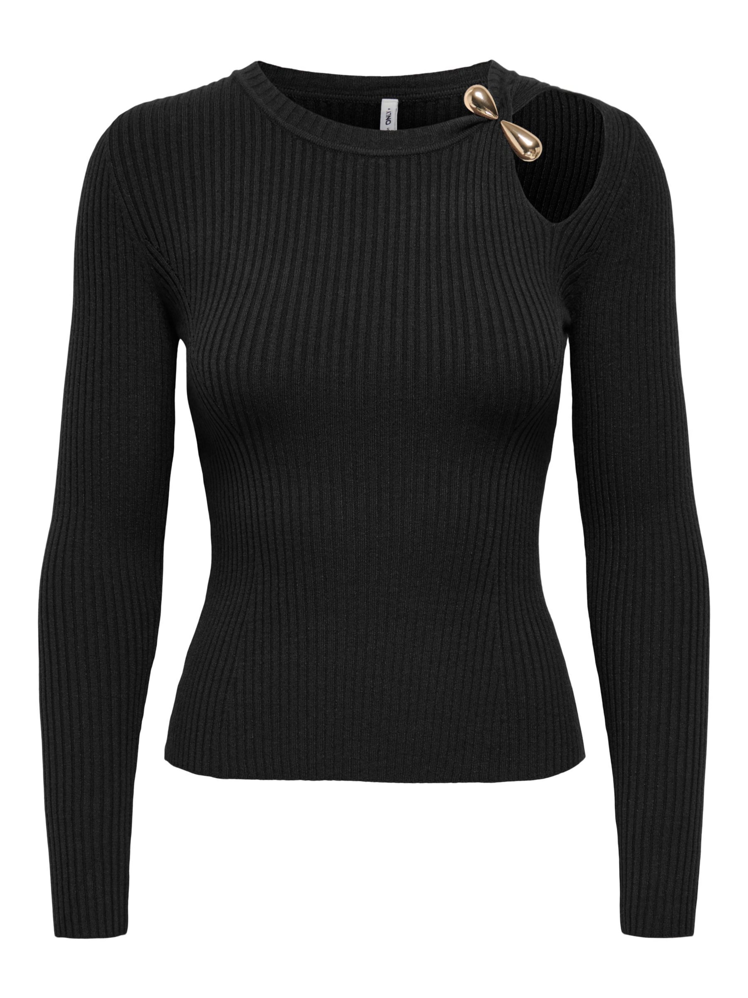Pullover 'ONLFLOU' di ONLY in nero: frontale