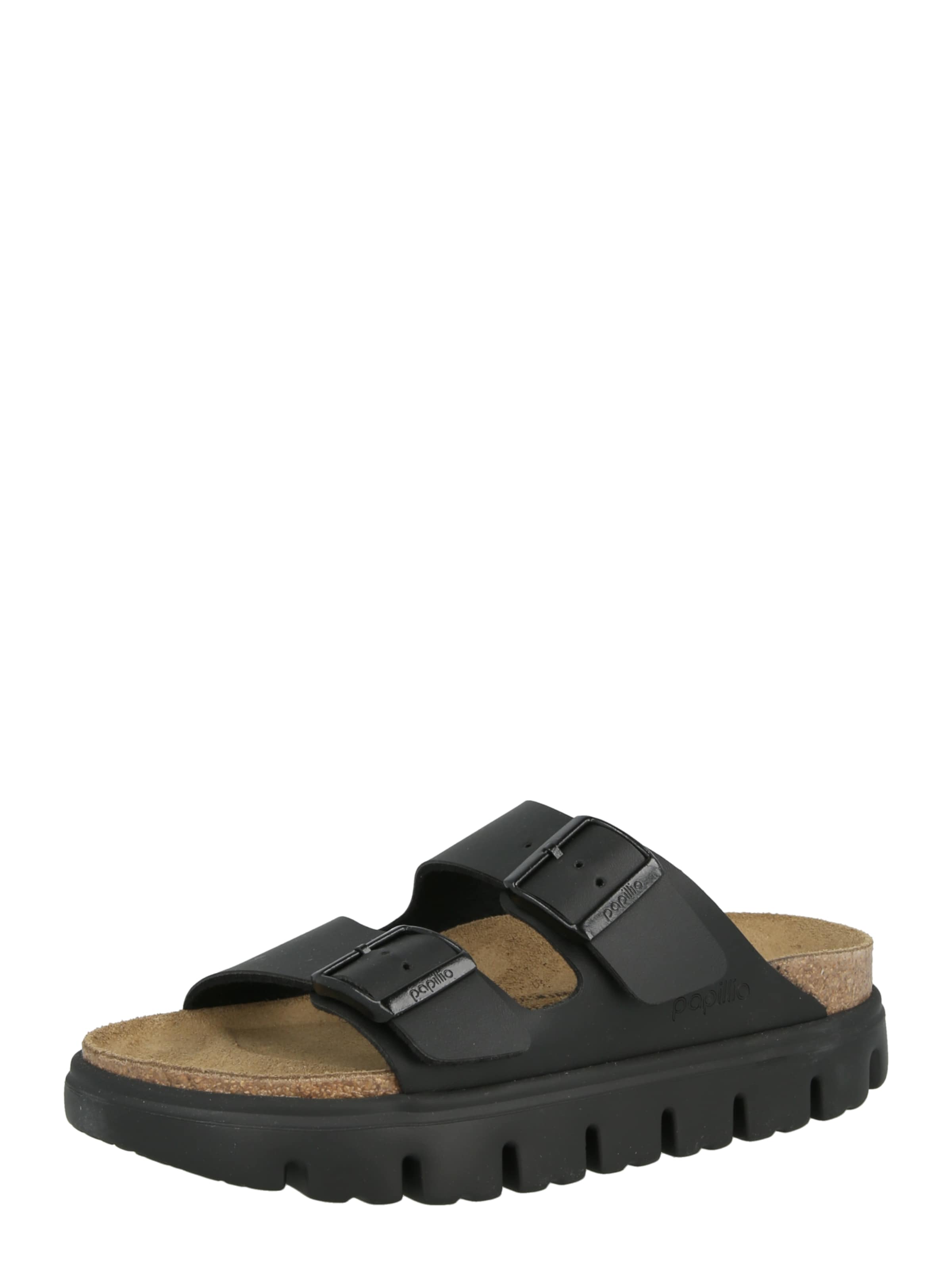 Zoccoletto 'Arizona Chunky' di BIRKENSTOCK in nero: frontale