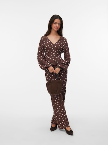 VERO MODA Bluse 'VMElisa' in Braun