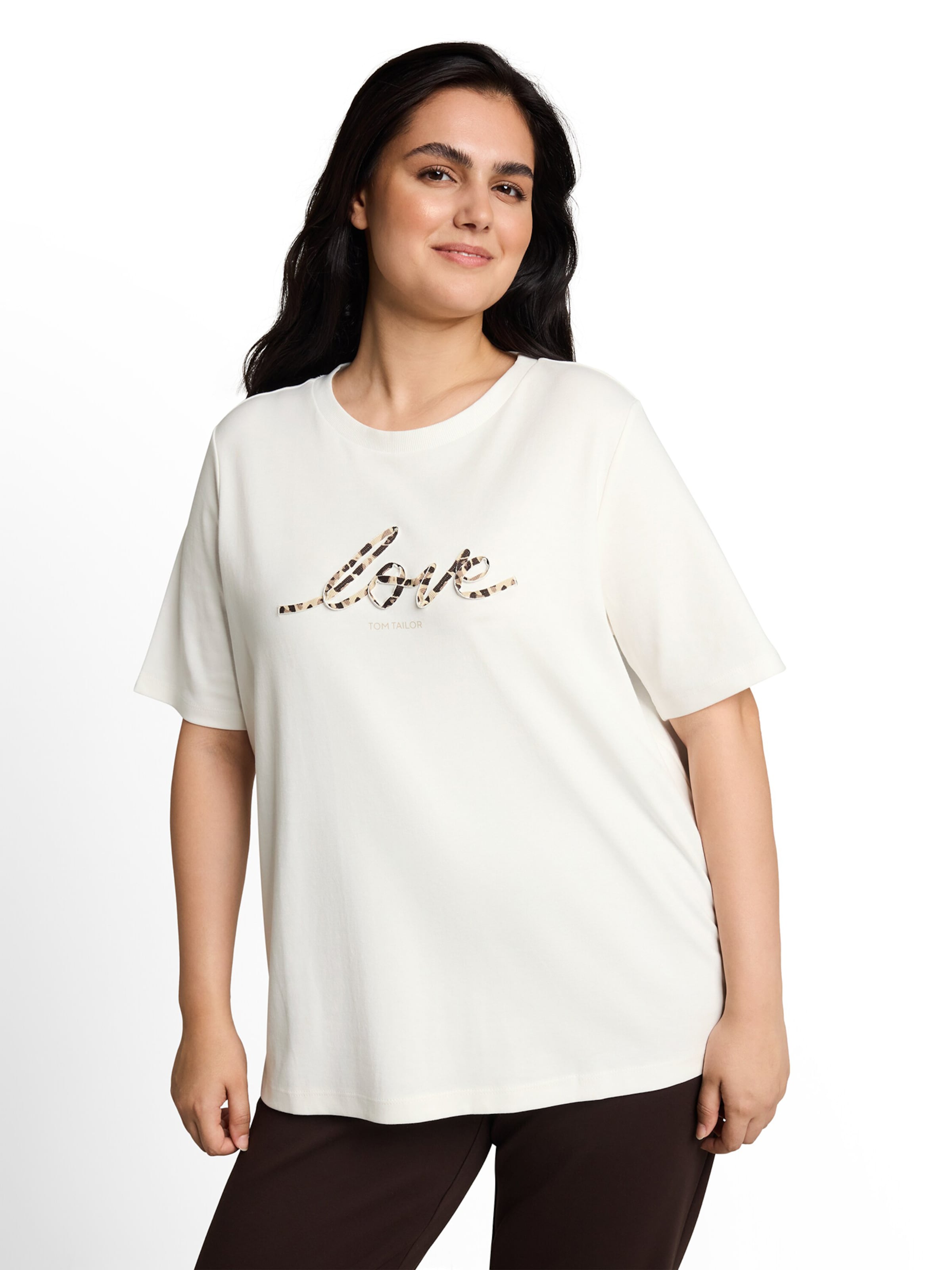 Tom Tailor Women + Majica | bela barva: sprednja stran