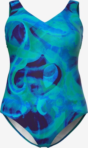 mėlyna Ulla Popken Biustjė Maudymosi kostiumėlis 'Alice': priekis