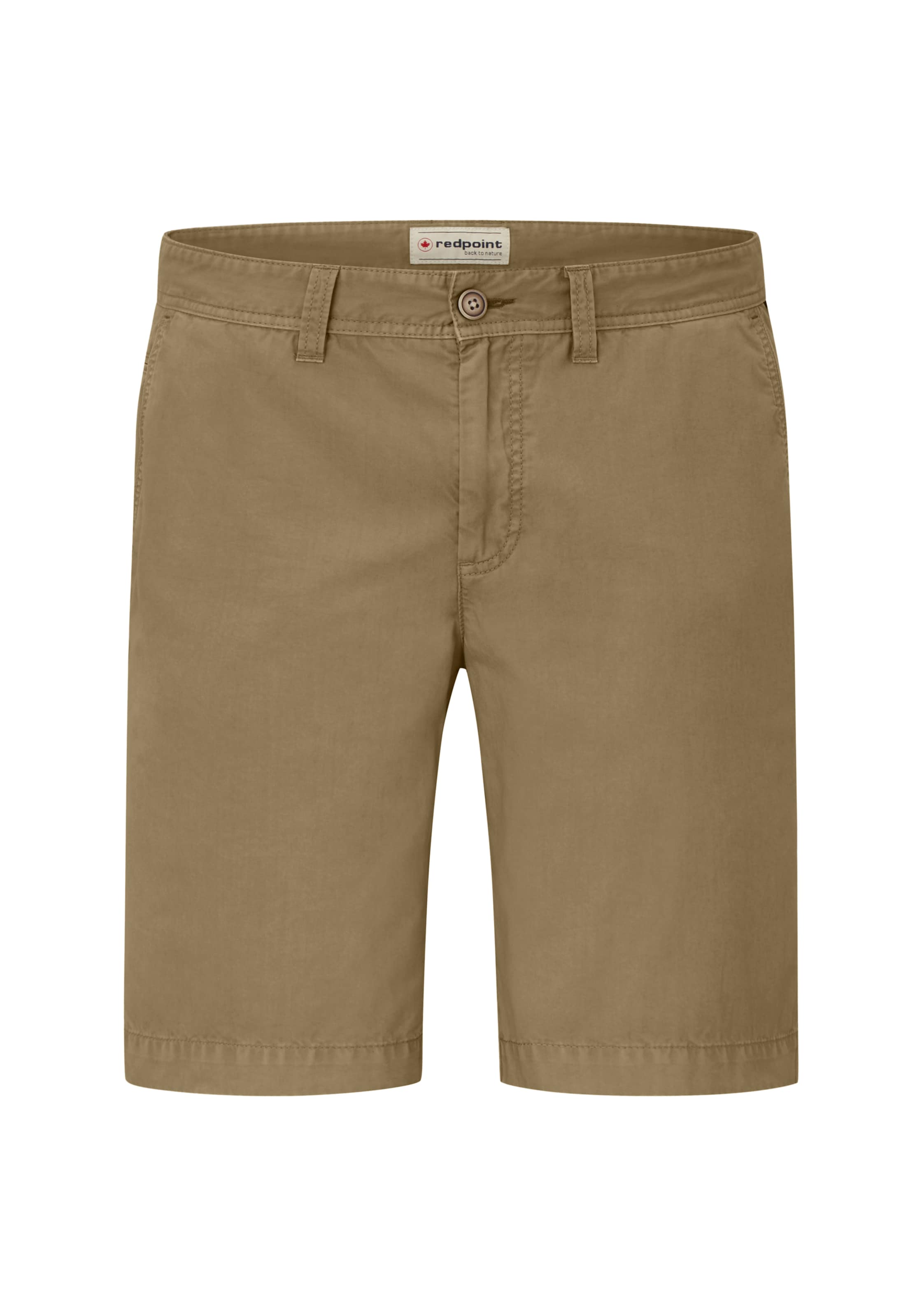 REDPOINT Regular Chino Pants in Green: front