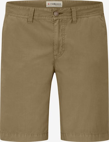 REDPOINT Chino Pants in Green: front