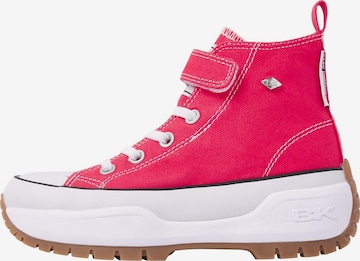 BRITISH KNIGHTS Trainers 'KAYA MID FLY' in Pink: front