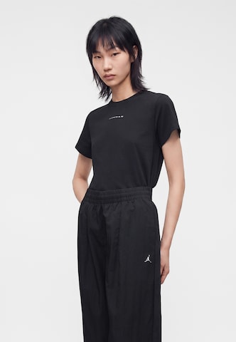 Jordan - Pierna ancha Pantalón plisado 'Brooklyn' en negro