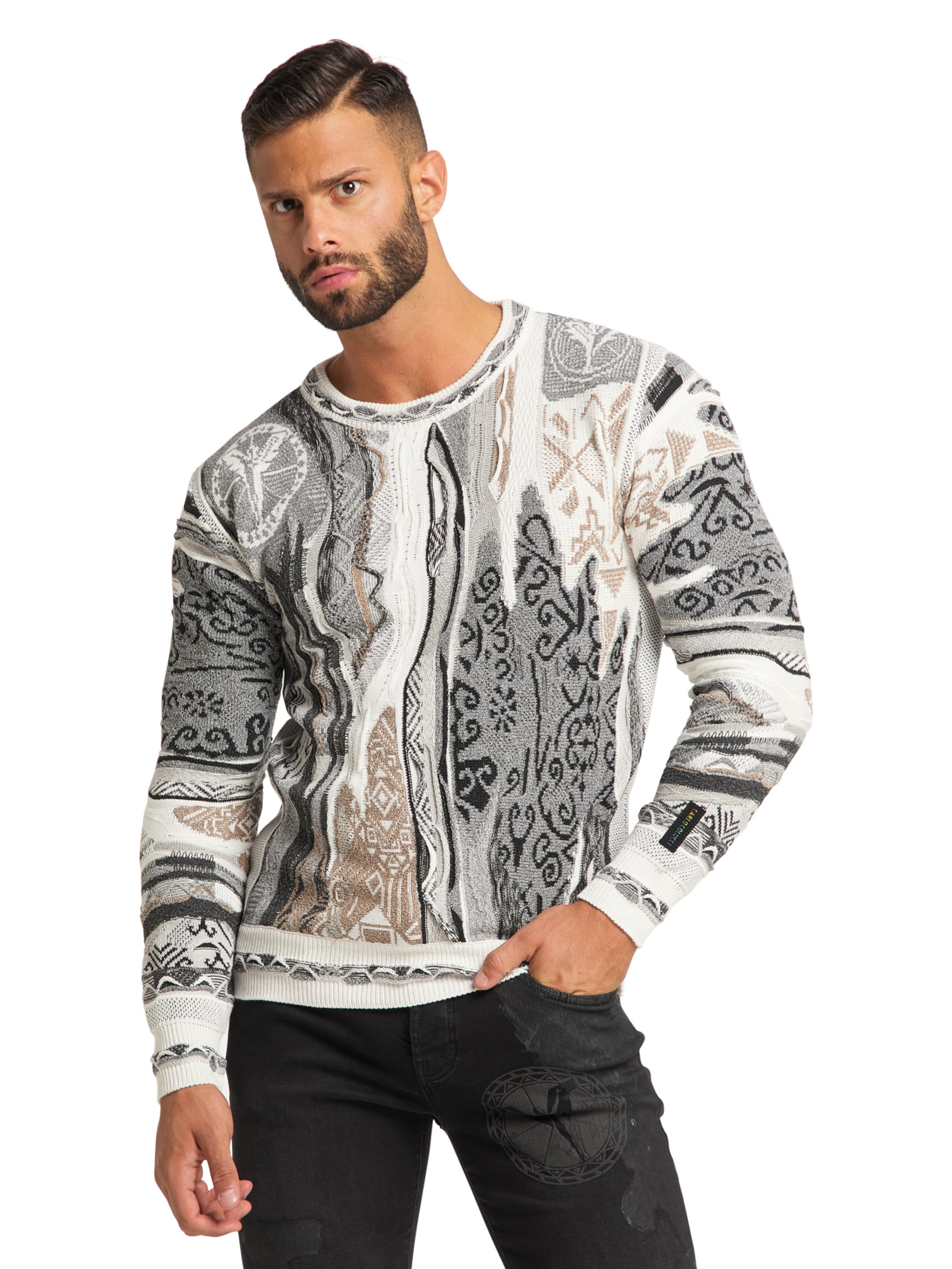 Carlo Colucci Pullover in Grau: Vorderseite