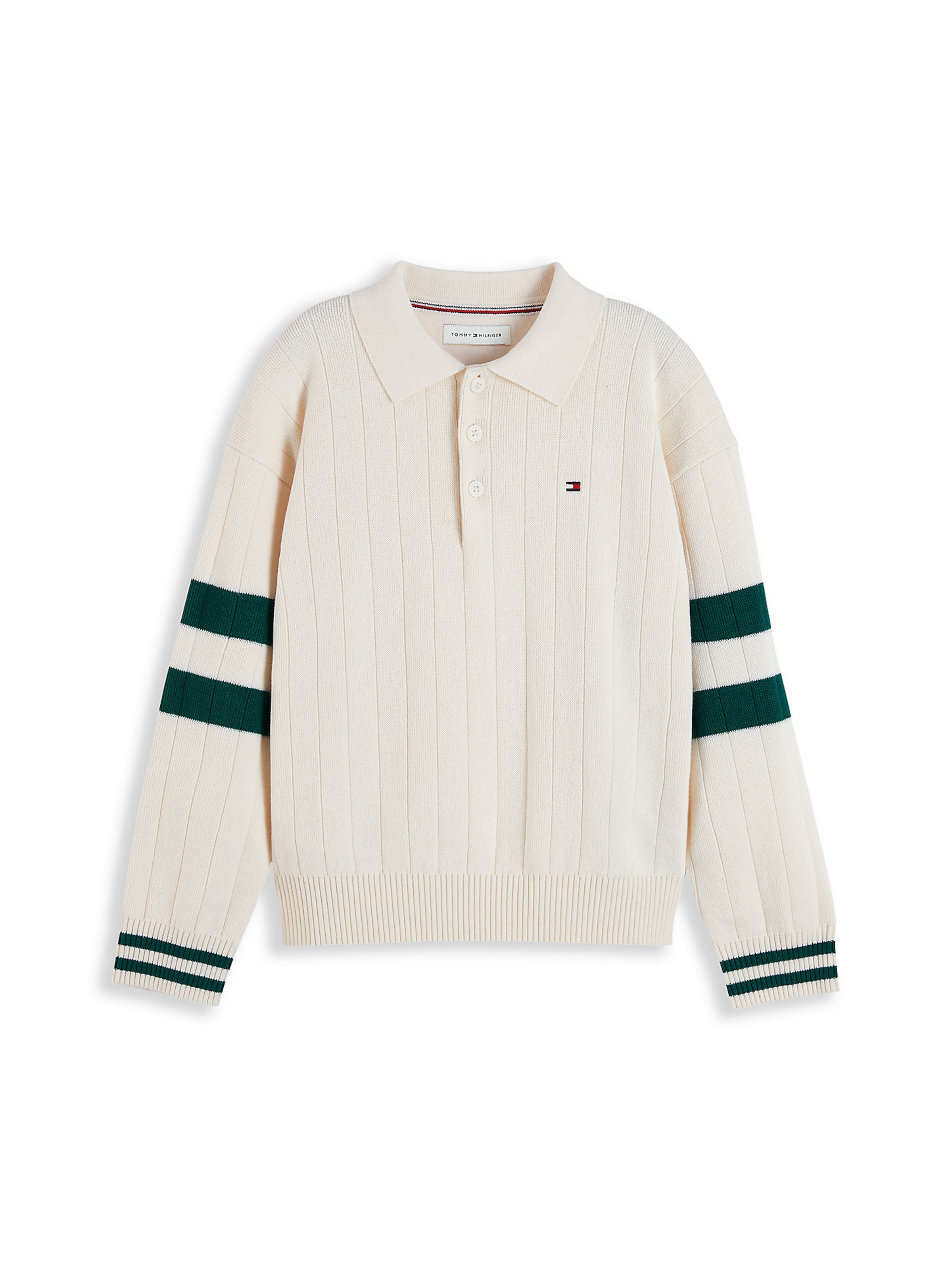 Pull-over TOMMY HILFIGER en beige : devant