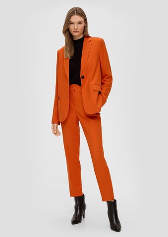 s.Oliver BLACK LABEL Tapered Pantalon in Oranje