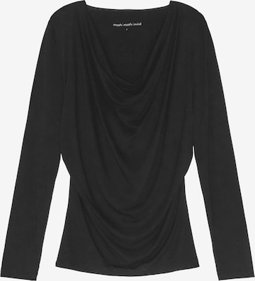 moshi moshi mind Regular Paita 'Cascade' värissä musta: etupuoli