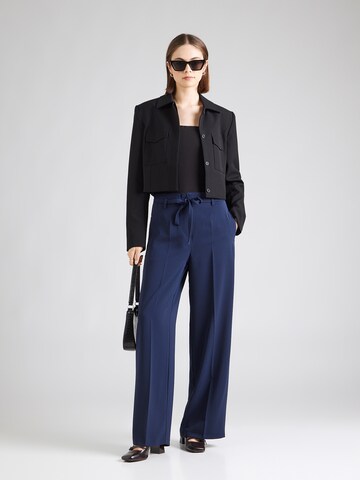 MORE & MORE Широкий Плиссированные брюки в Синий