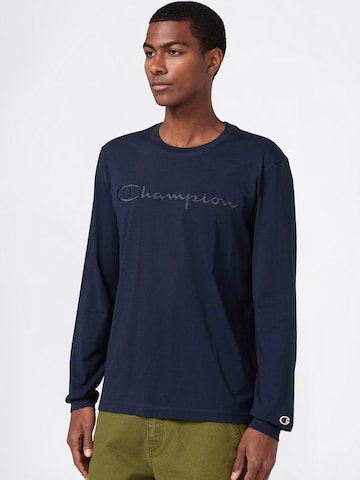 Champion Authentic Athletic Apparel Shirt in Blue: front