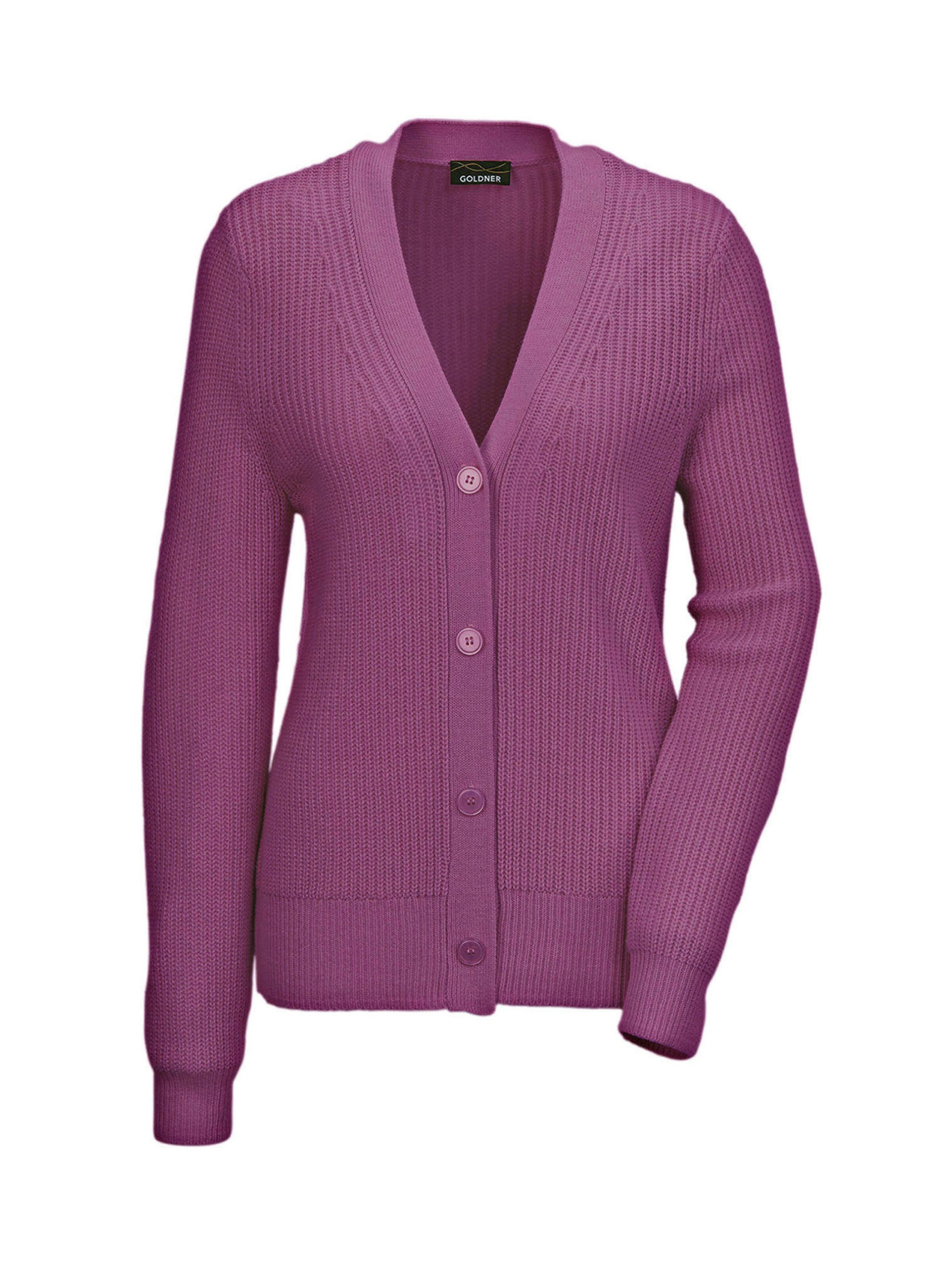 Goldner Gebreid vest in Roze: voorkant