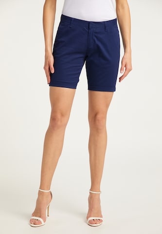 DreiMaster Maritim Slimfit Broek in Blauw: voorkant