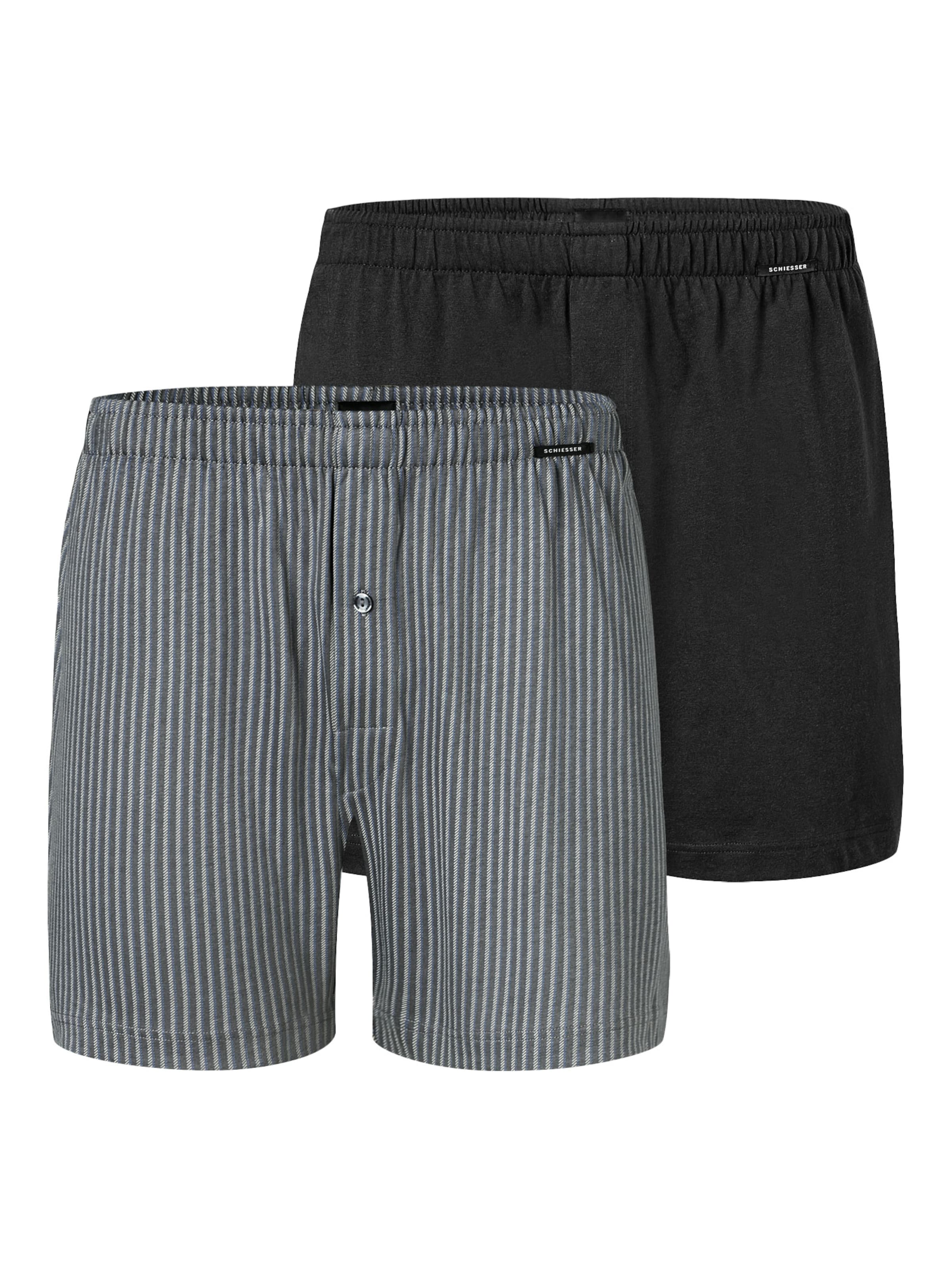 SCHIESSER Boxer shorts 'Basic' in Grey: front