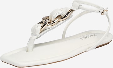 Tongs Twinset en blanc : devant