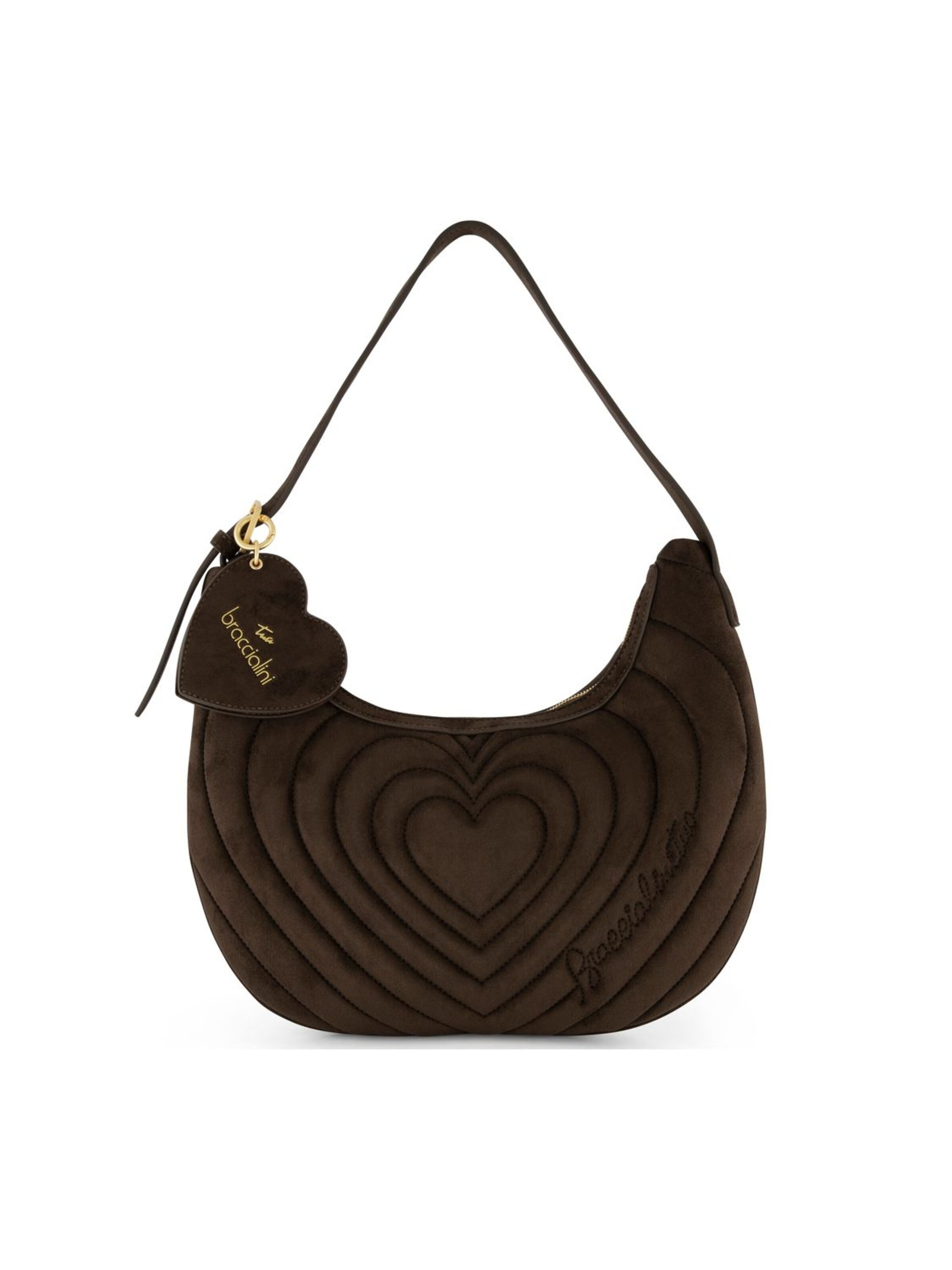 Braccialini - Bolso de hombro 'Beth Matelassé' en marrón: frente
