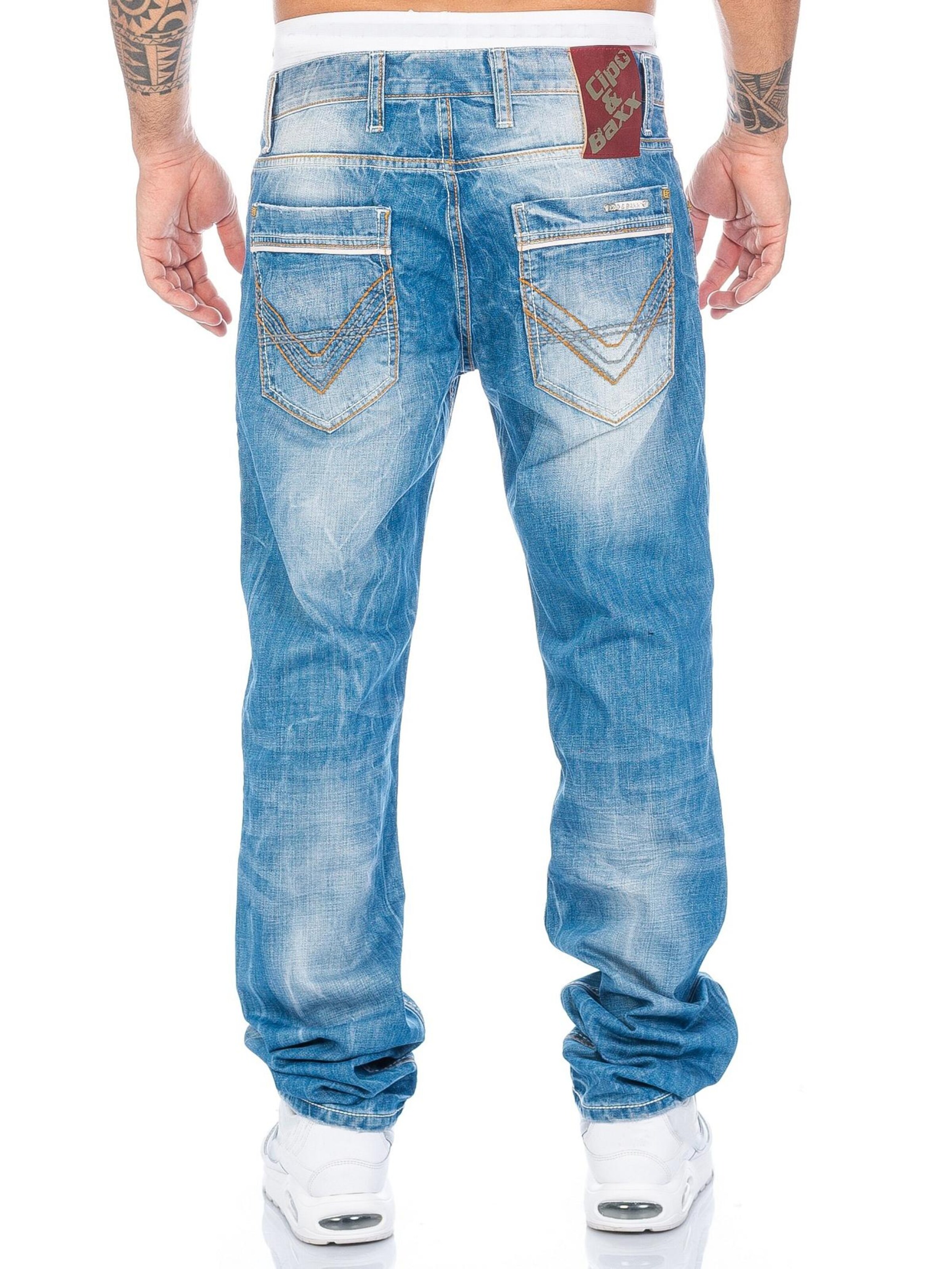 CIPO & BAXX Regular Jeans 'BJ595' in Blue