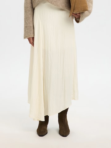 SELECTED Sukňa 'SLFIONA' - Béžová: predná strana