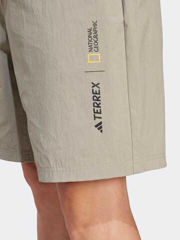Loosefit Pantalon outdoor ADIDAS TERREX en beige