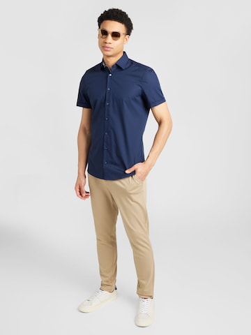 OLYMP - Regular Fit Camisa clássica 'Level 5' em azul